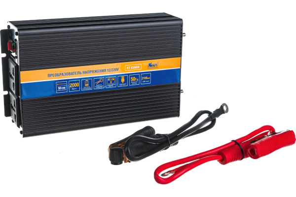 Инвертор автомобильный 12/220V 2000W KT 835668
