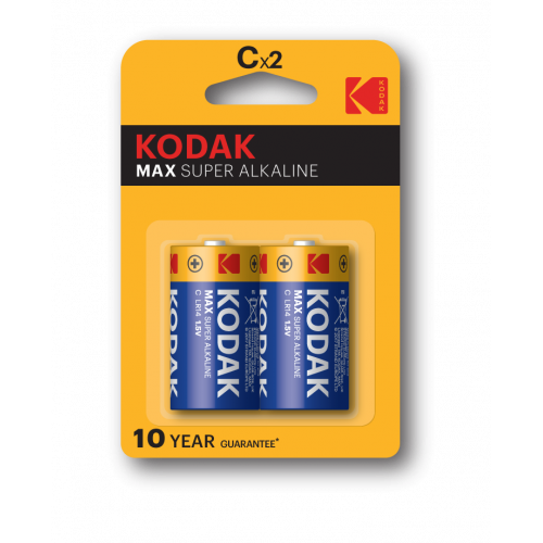 Батарейки Kodak LR14-2BL MAX SUPER Alkaline [KC-2] цена за шт.