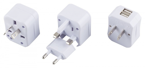 Cетевой переходник (набор из 4 штук+2USB) STEKKER ADP6-125-20