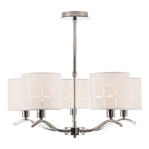 Люстра на штанге Escada Gladys 5052/5P 5*E14 Chrome/White