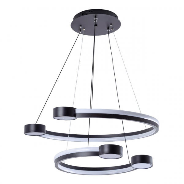 Подвесной светильник LED4U L7100-2 BK 130Вт 450-1000*650мм