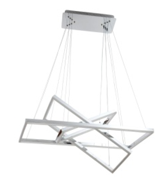 Подвесной cветильник LED4U 11001-3 CR хром 140W 3000-6000K пульт 800*400*1200мм