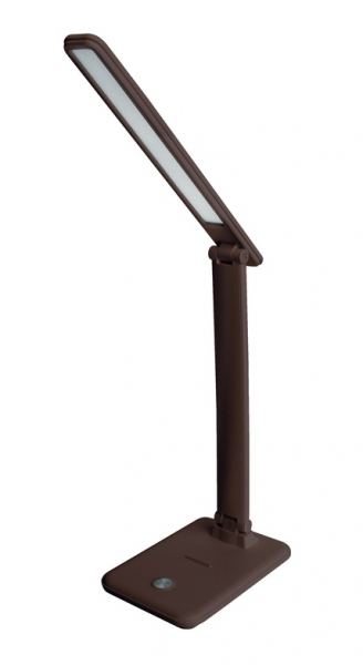 Ultraflash UF-730 C10 коричневый (LED настольный Cветильник, 11 Вт, 3 уровня яркости)