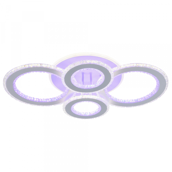 Люстра светодиодная Profit Light 8040/2+2 WHT 122W+84W BL+YL 3000-6000K пульт