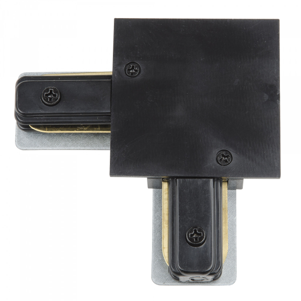 Соединитель для шинопровода L-обр. одноф. встраив. Volpe UBX-Q123 R21 BLACK 1 POLYBAG тип R черный