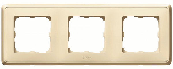 *Рамка 3 поста слоновая кость Legrand CARIVA 