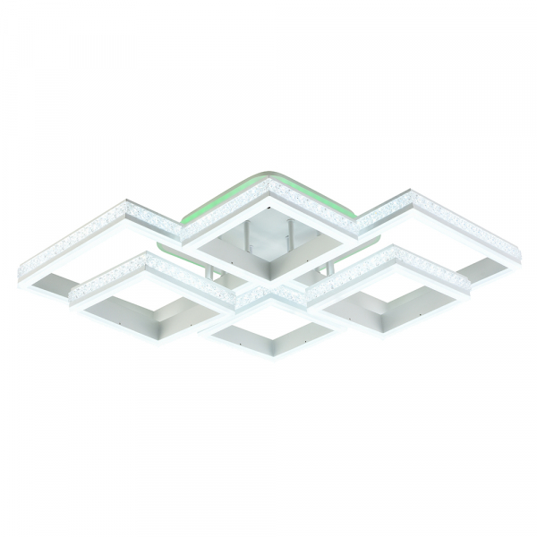 Люстра светодиодная Profit Light 6000/6 WHT 396W+10W RGB 3000-6000K пульт