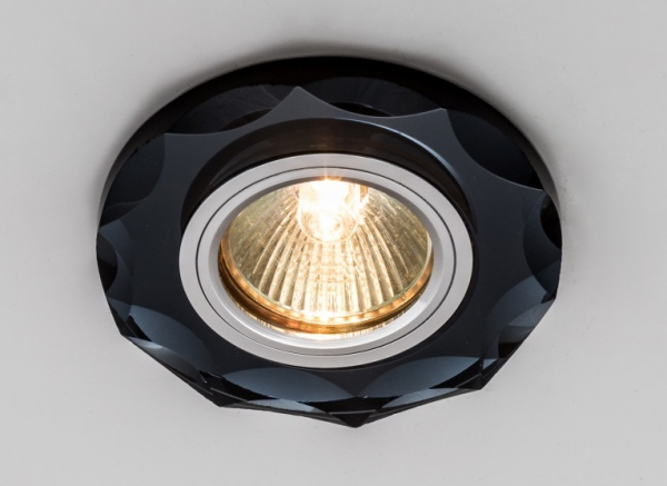 Светильник декоративный MR16 CRYSTAL 50 BLACK потолочный, ограненное стекло, ЧЕРНЫЙ