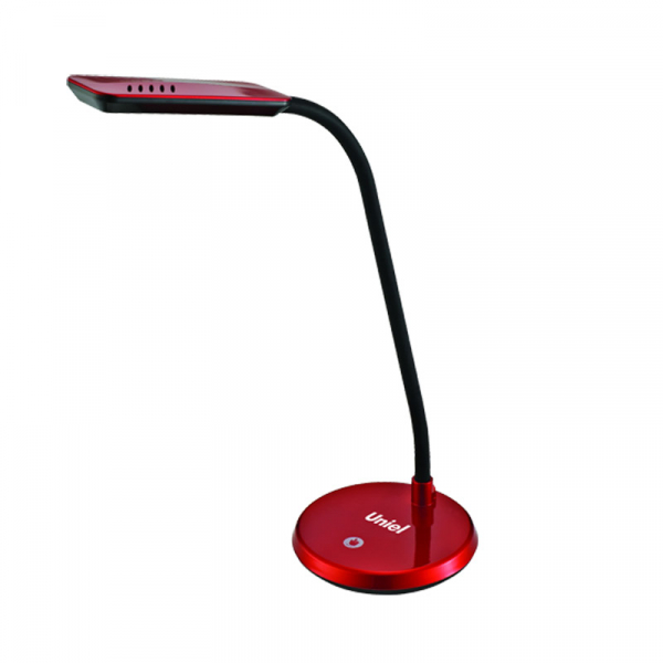 Светильник настольный TLD-510 Red с диммером КРАСНЫЙ LED 6W 550Lm 4500KUniel 