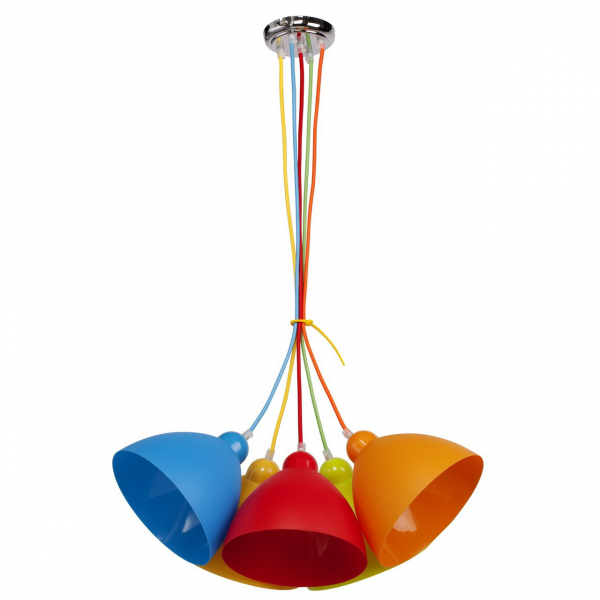 Подвесная люстра MW-Light Улыбка 5*Е27 в комплекте LED 2700K 2150lm В600/Р920/1620мм