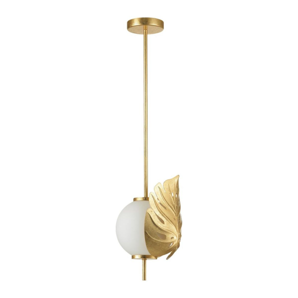 Подвес Odeon Light Modern Jungle золотистый/белый/стекло 4864/1 MODERN ODL_EX22 81 E14