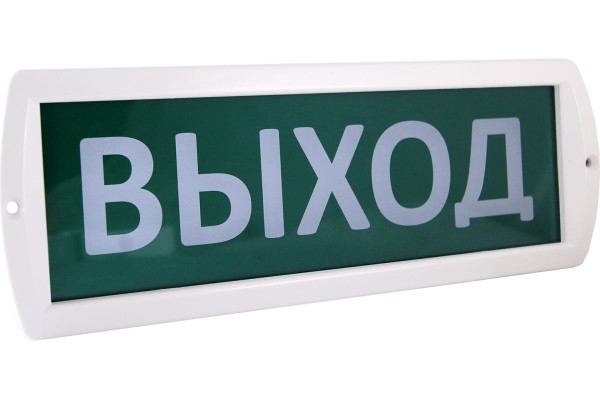 Оповещатель охранно-пожарный световой Топаз-220-РИП "Выход" 220 В резерв. источник питания, IP52 TDM