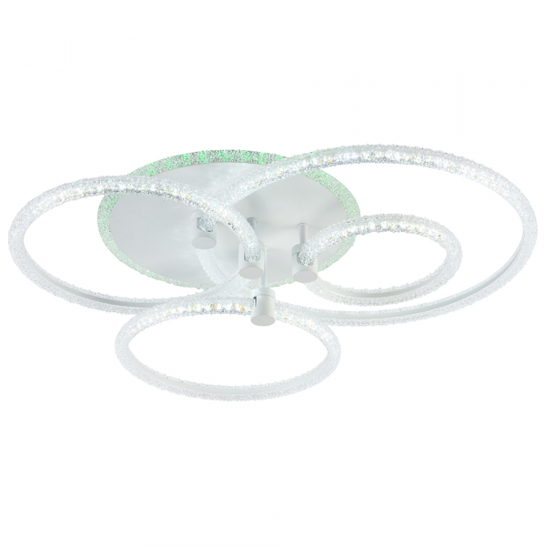 Люстра светодиодная Profit Light 8024/4 WHT 116W+8W RGB 3000-6000K 8600lm пульт
