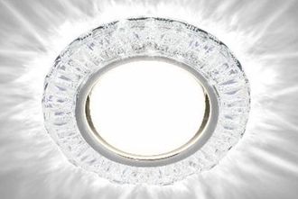 Светильник потолочный ограненное стекло прозрачный CRYSTAL GX53 1