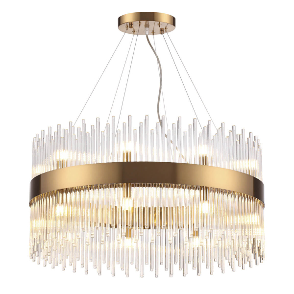 Подвесная люстра Odeon Light Hall Focco 4722/18 18*G9 ODL20 474 бронзовый/стекло/прозрачный
