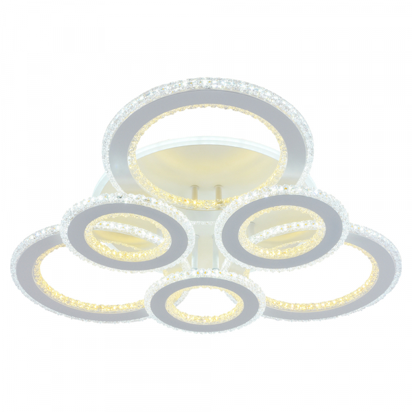 Люстра светодиодная Profit Light 8040/3+3 WHT 174W+126W BL+YL 3000-6000K пульт