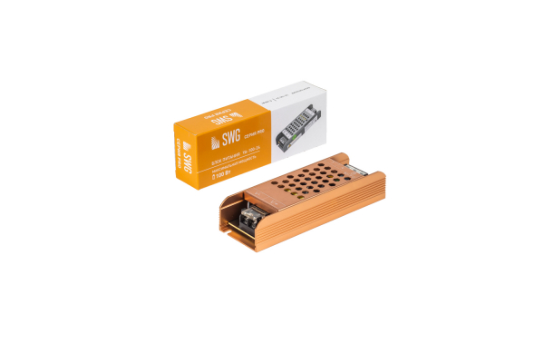 Компактный блок питания в металлическом корпусе, IP20, 100W, 24V, YA-100-24