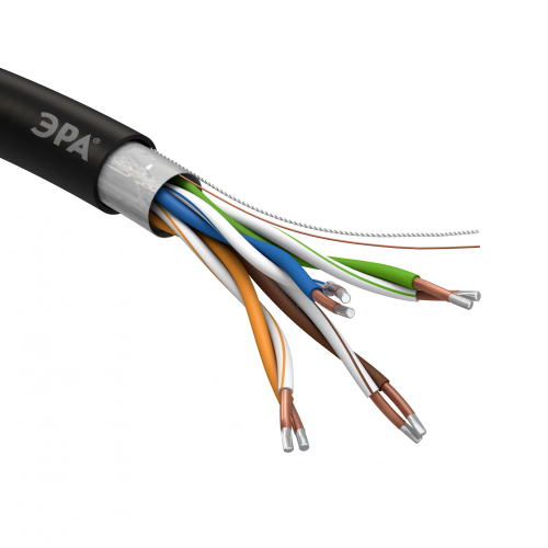 Кабель витая пара F/UTP 4x2x24AWG Cat5e CCA PE OUTDOOR 305м SIMPLE ЭРА