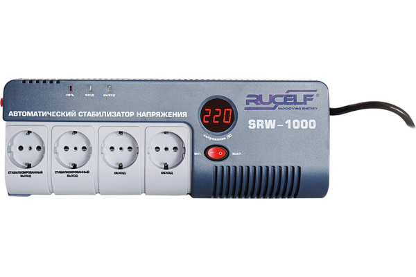 Стабилизатор напряжения релейный RUCELF SRW-1000-D