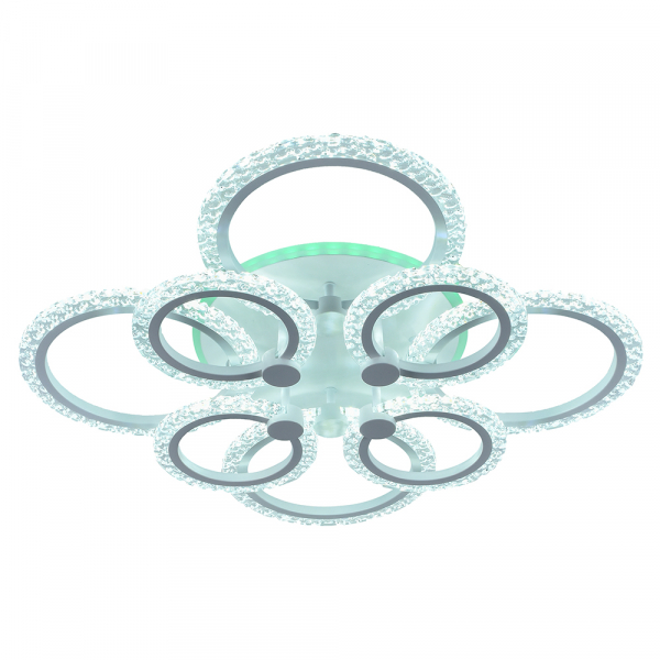 Люстра светодиодная Profit Light 18027/8 WHT A 144W+11W RGB 3000-6000K пульт