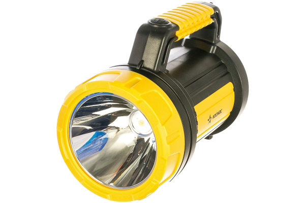 Фонарь светодиодный аккум. 5W LED 3 режима бок. панель 10Вт зарядное устройство 220/12В КОСМОС