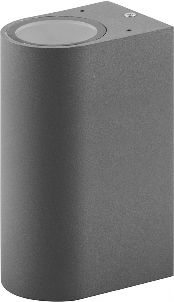 Светильник уличный, «Бостон», Feron DH015 2*35W, GU10, 230V, IP54, серый, на стену, 92*68*150мм