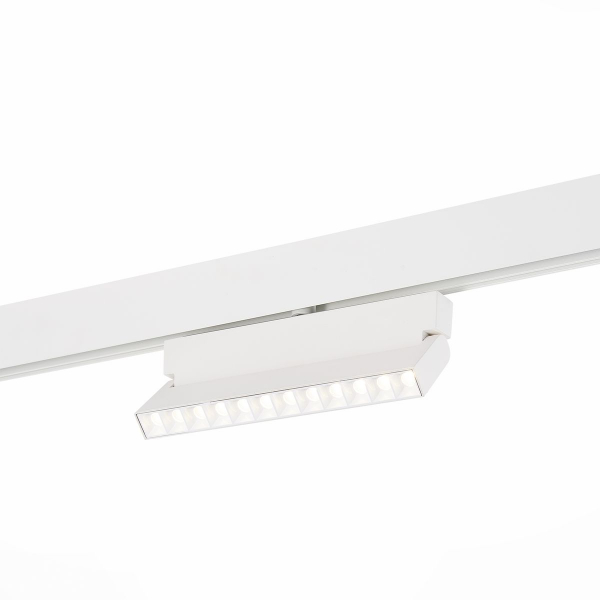 Магнитный трековый светильник белый LED 1*12W 4000K 1 009Lm Ra>80 36о IP20 L219xW22xH134 48V