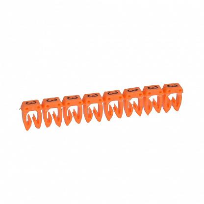 Маркер каб. 1.5-2.5кв.мм CAB3 "3" оранж. (уп.1200шт) Leg