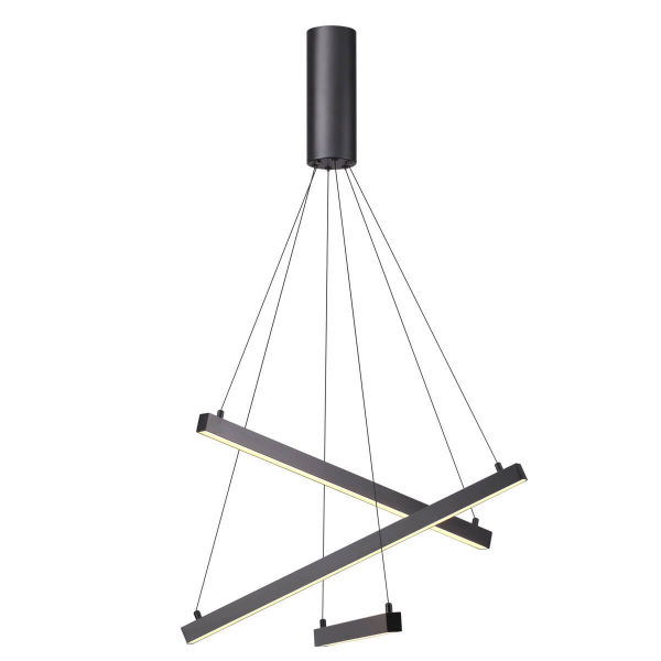 Подвесной светильник Odeon Light LED 3000K 39W 220V COMETA L-VISION ODL20 143 чёрный/металл 3860/39B