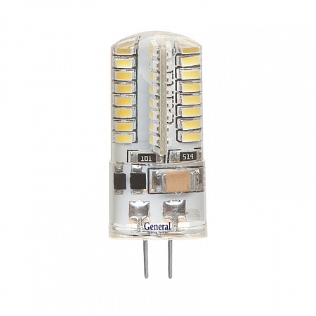 Лампа General GLDEN-G4-3Вт-S-12В-4500К силикон