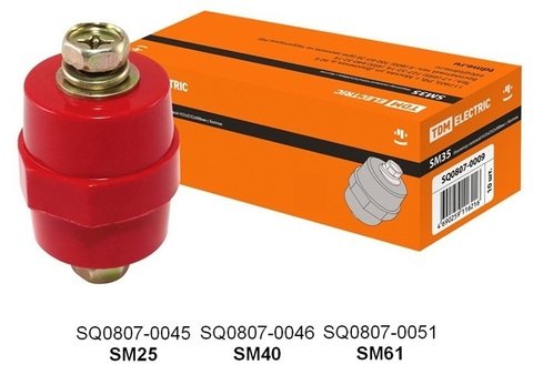 Изолятор SM25 силовой H25хD27хM8мм с болтом TDM