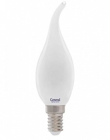 Лампа светодиодная филаментная General GLDEN-CWS-M-8Вт-230-E14-4500К матовая
