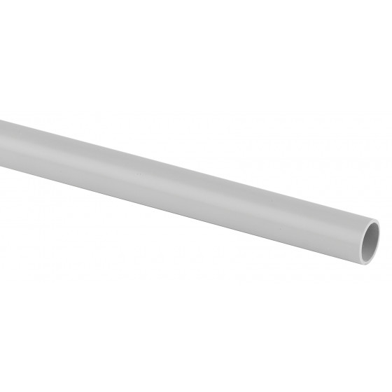 Труба ПВХ гладкая жесткая ЭРА TRUB-63-PVC 3х метровая серая d 63мм 18м