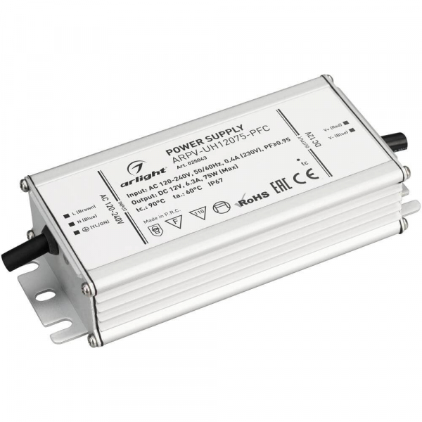 Блок питания Arlight ARPV-UH12075-PFC (12V, 6.3A, 75W) 25043