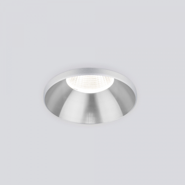 Встраиваемый точечный светодиодный светильник Elektrostandard 25026/LED 7W 4200K SL серебро