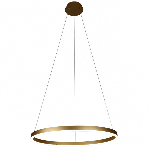 Подвесной светодиодный светильник Kink Light Тор d60 h150 LED 36W 3000K матовое золото