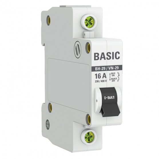 Выключатель нагрузки 1P 16A BH-29 Basic EKF