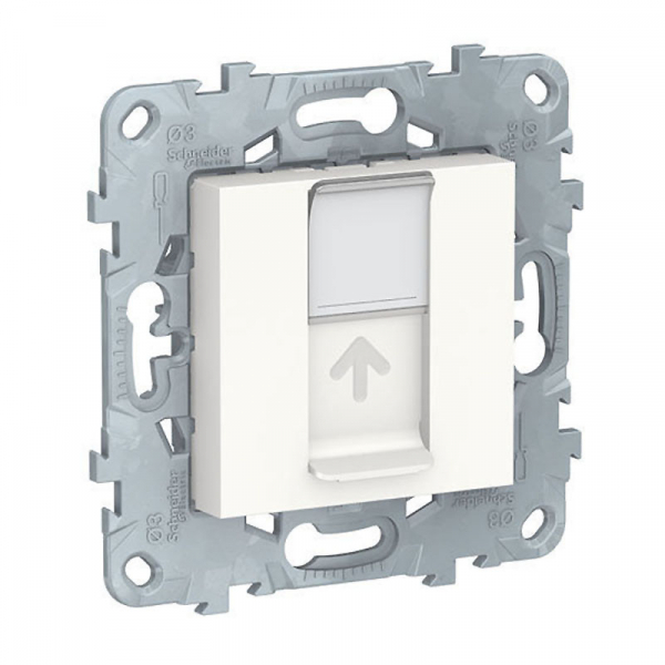 Механизм розетки UNICA NEW RJ45 одиноч. кат.5е UTP бел. SchE NU541118