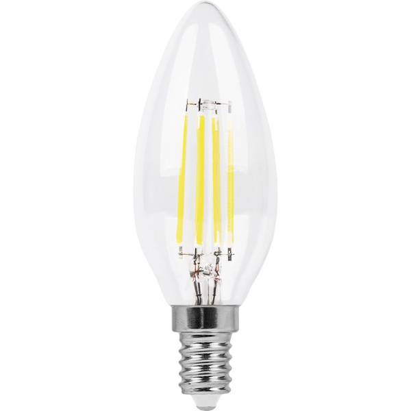 Лампа филаментная светодиодная Feron LB-73 Свеча E14 9W 2700K