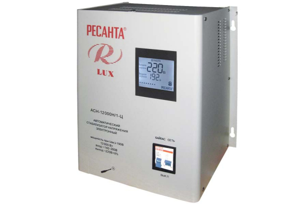 Стабилизатор напряжения серии LUX РЕСАНТА АСН-12000Н/1-Ц