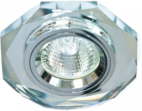 Светильник встраиваемый Feron DL8020-2/8020-2 потолочный MR16 G5.3 серебристый