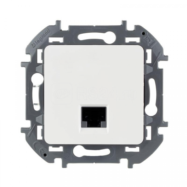 Розетка информационная RJ 45 категория 5e UTP белый INSPIRIA Leg