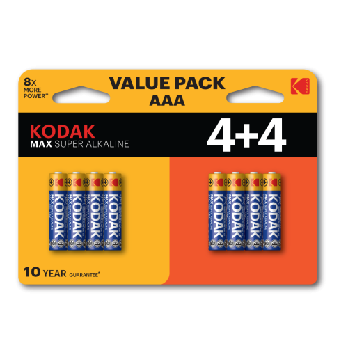 Батарейки Kodak LR03-4BL MAX SUPER Alkaline [ААА] цена за шт.