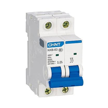 Выключатель автоматический модульный 2п C 10А 4.5кА NXB-63S (R) CHINT 