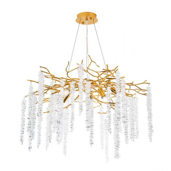 Подвесная люстра MODESTYLE MS.2103.500 GD золото, 6*G9, 500*400-1200*500мм
