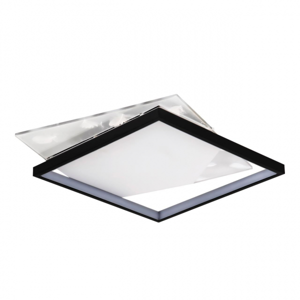 Потолочный светильник LED4U L1042-500 BK черный/белый LED 50Вт 3000-6000К пульт 50*460*430мм