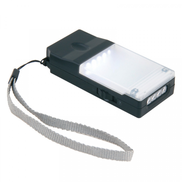 Фонарь серия Стандарт пластик,5+4 LED, 4хААА н/к, цвет черный S-CL013-C BLACK