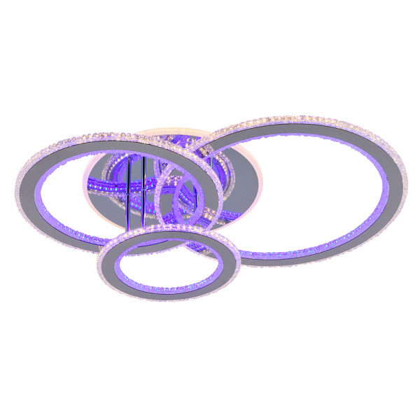 Люстра светодиодная Profit Light 8040/3 CHR 152W+110W BL+YL 3000-6000K пульт