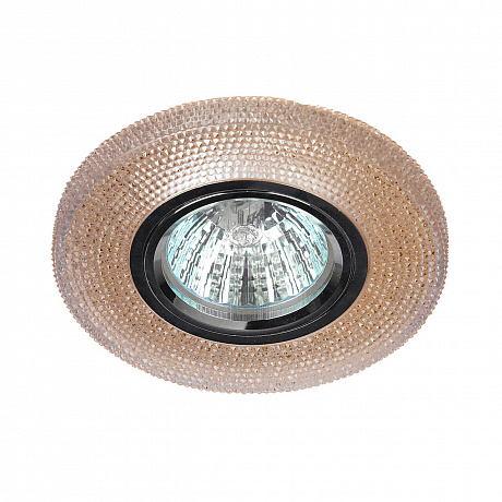 *Светильник декор со светодиод. подсветкой корич. DK LD1 BR GU5.3 220В 50Вт 