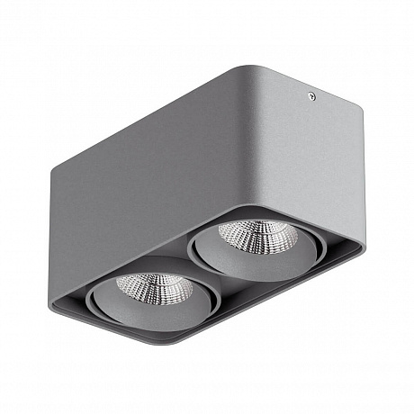Светильник MONOCCO LED 2х10W 1720LM 30G 4000K серый (в комплекте)